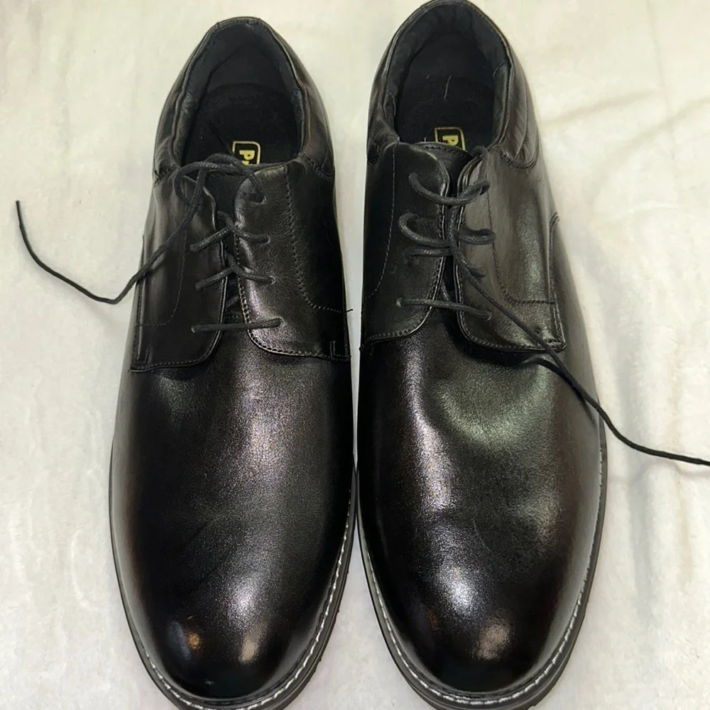 Propet Ortholite Black Oxford Leather Shoe 15XX NWOT